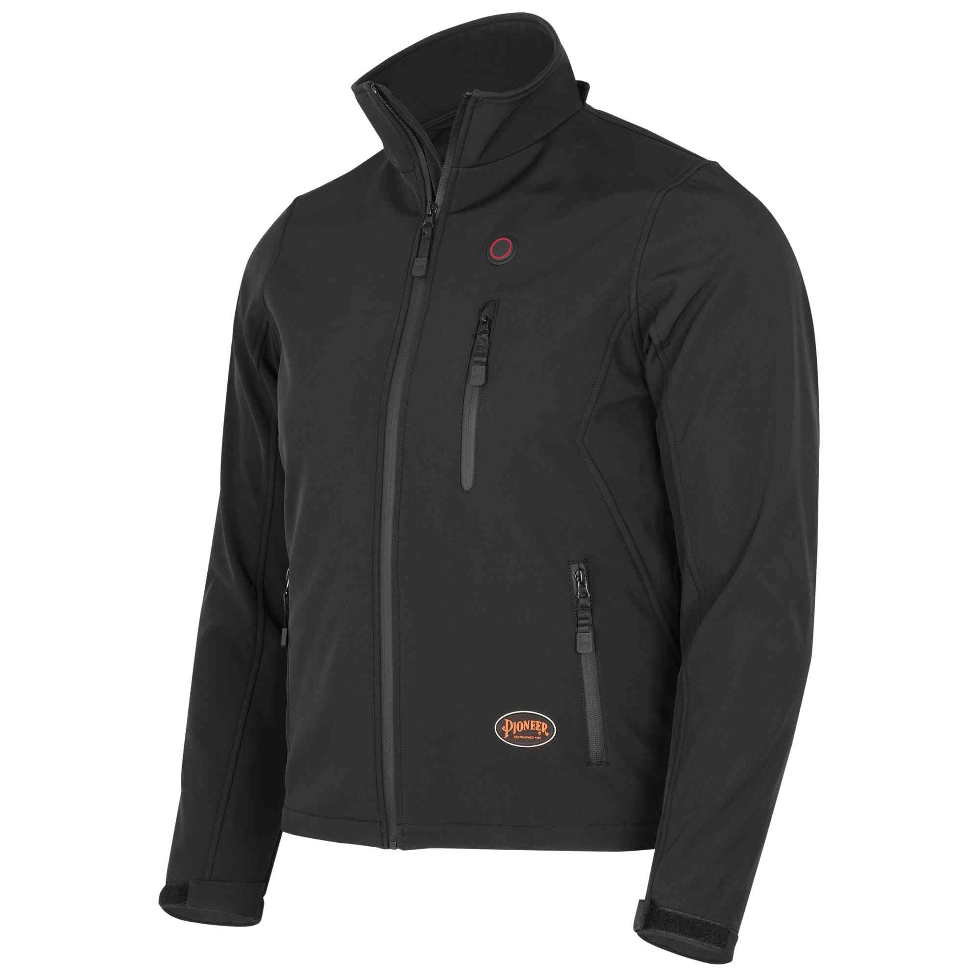 Pioneer® - Heated Softshell Jacket  - Color:  Black  - Size: 3XL - Model # V1210370U-3XL